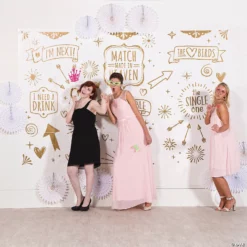 White & Gold Wedding Photo Booth Plastic Backdrop - 3 Pc. -DIY Photo Booth Shop white and gold wedding photo booth plastic backdrop 3 pc 13786593 a02
