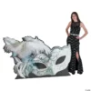 White Masquerade Ball Mask Stand-Up -DIY Photo Booth Shop white masquerade ball mask stand up13785103