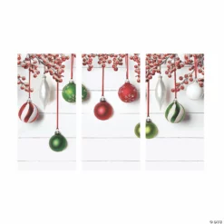 Winter Ornaments Backdrop Banner - 3 Pc. -DIY Photo Booth Shop winter ornaments backdrop banner 3 pc 13910599 a01