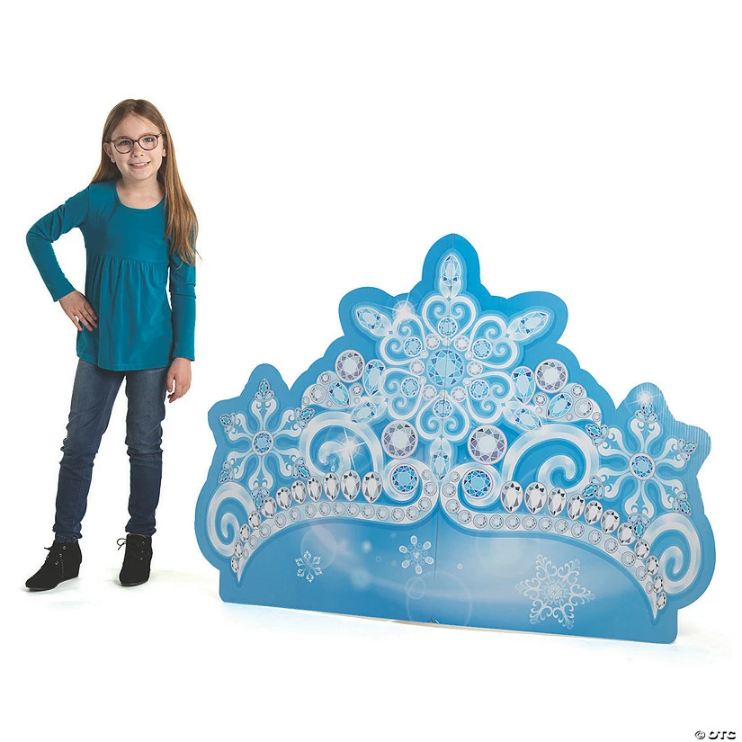 Winter Princess Crown Cardboard Stand-Up 3 Winter Princess Crown Cardboard Stand-Up