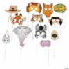 Zoo Animal Photo Stick Props- 12 Pc.